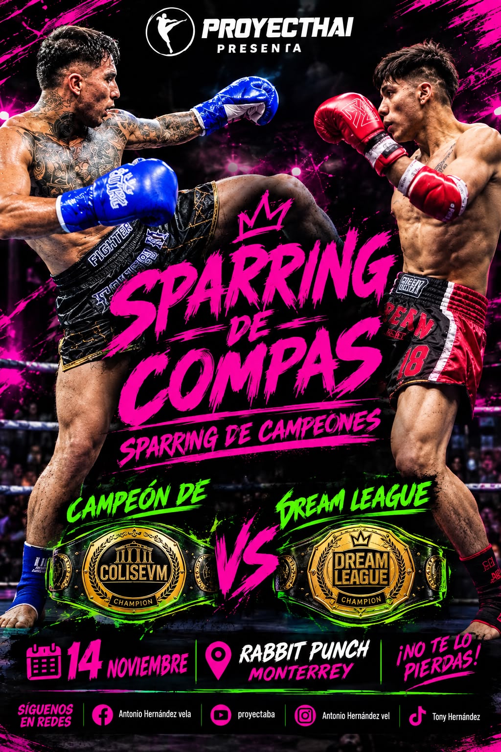 Cartel de Sparring de compas - Sparring de Campeones